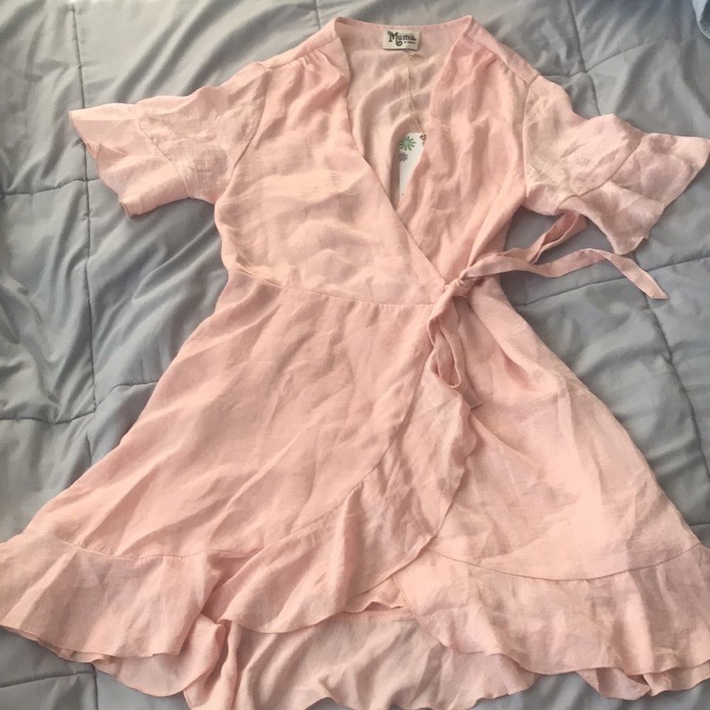 ShowMeYourMuMu Evelyn Mini Wrap Dress - Picture 5 of 7